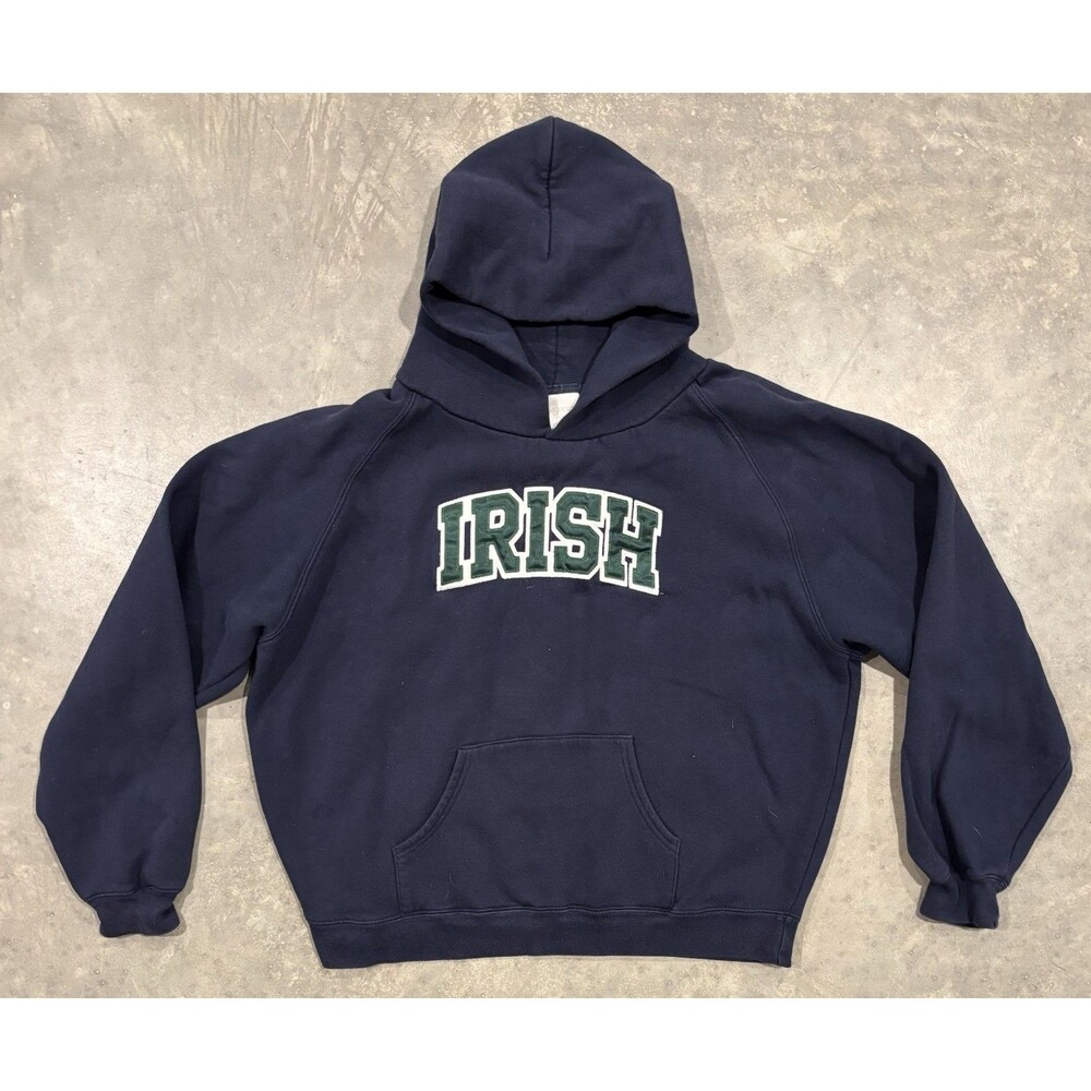 Vintage Jansport Notre Dame Irish Hoodie Sweatshirt Pullover Womens Size XL